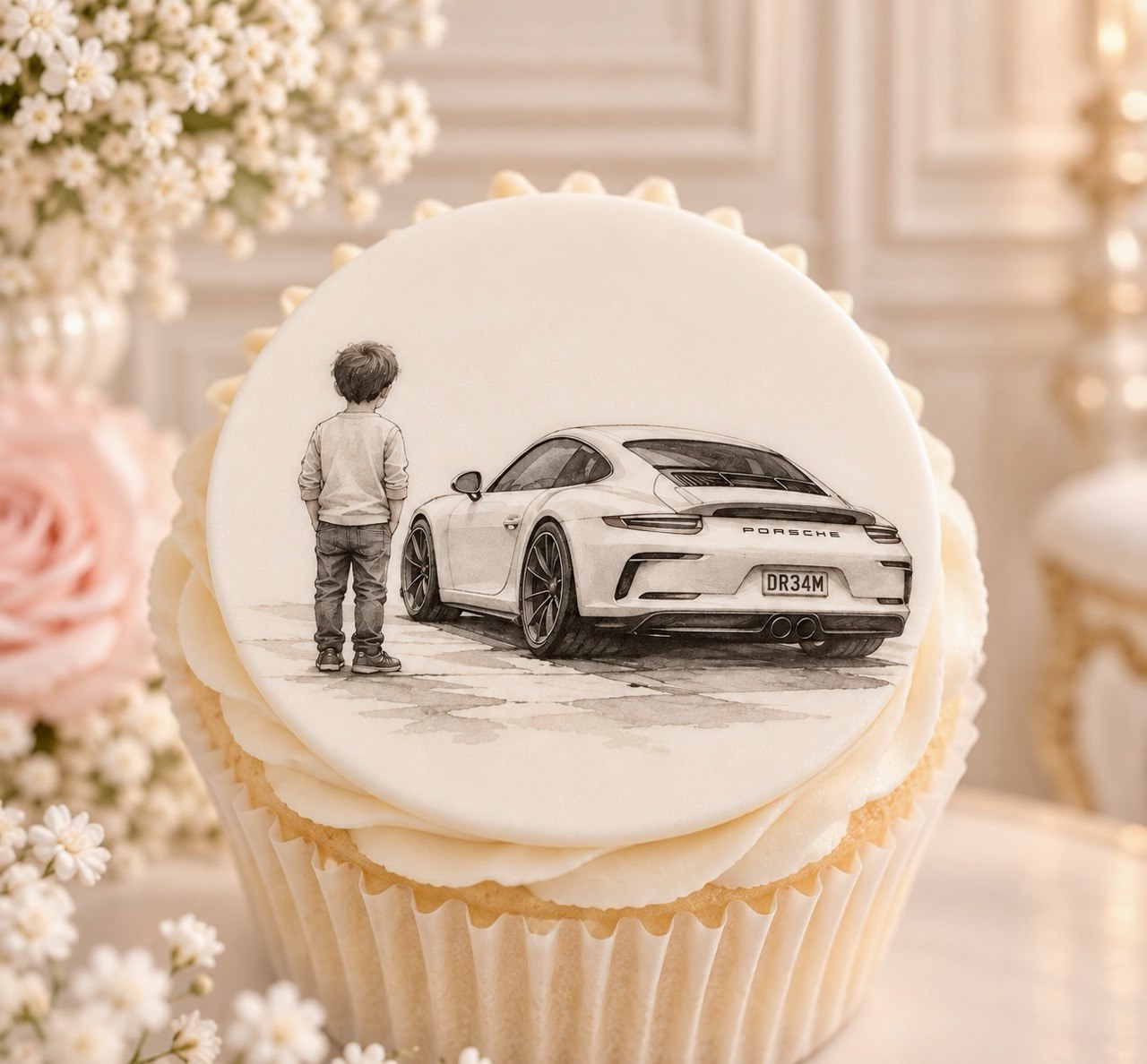 Boys — edible fondant cake topper design