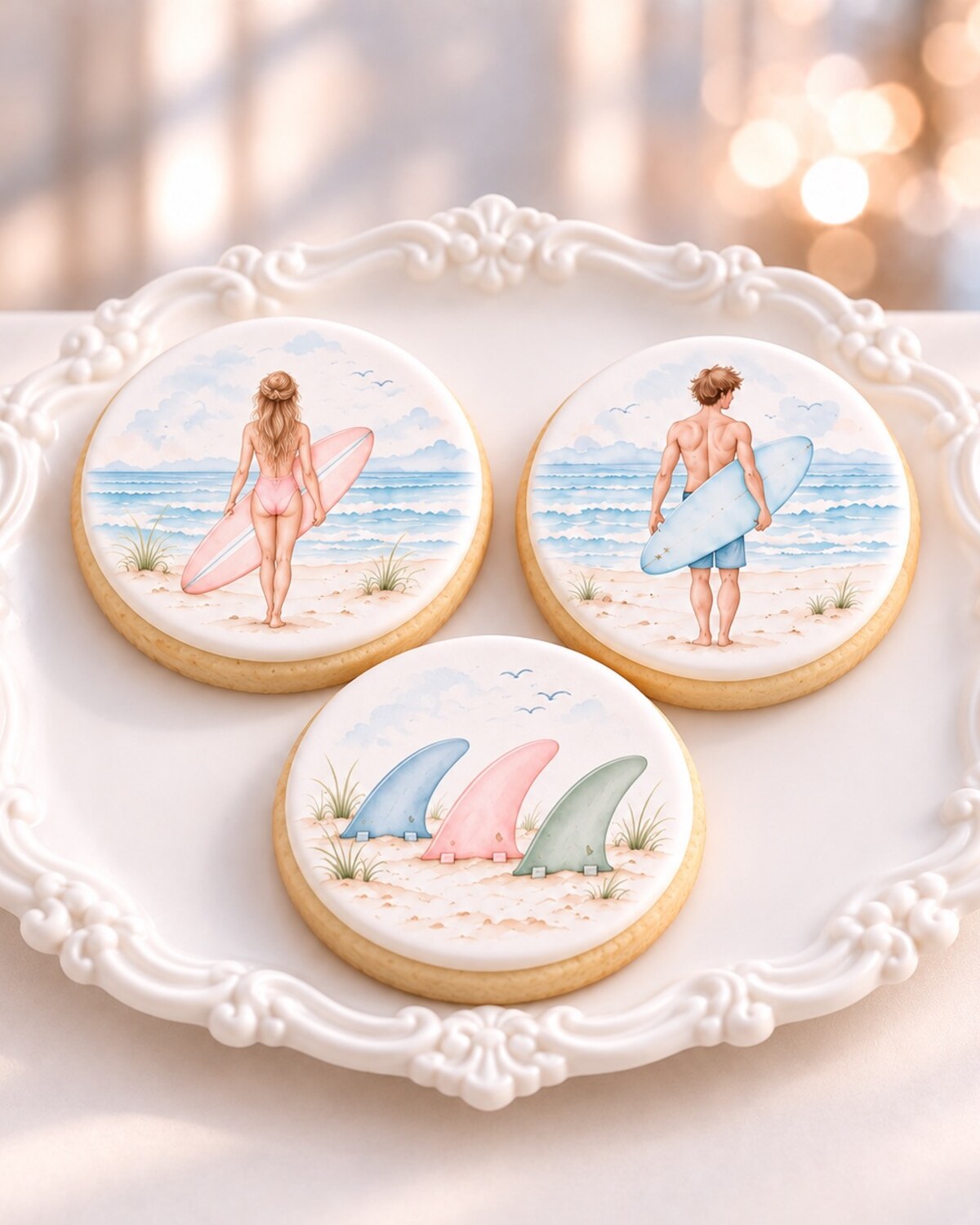 Surf — edible fondant design