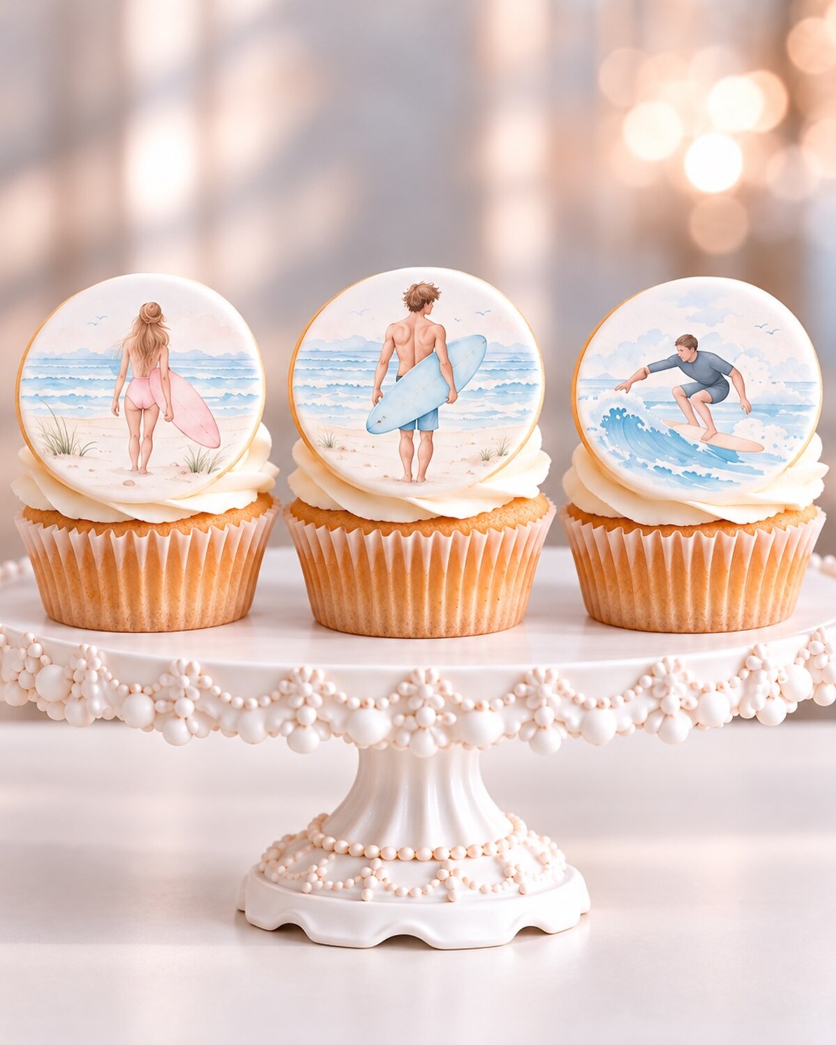 Cupcake Fondies — edible fondant design