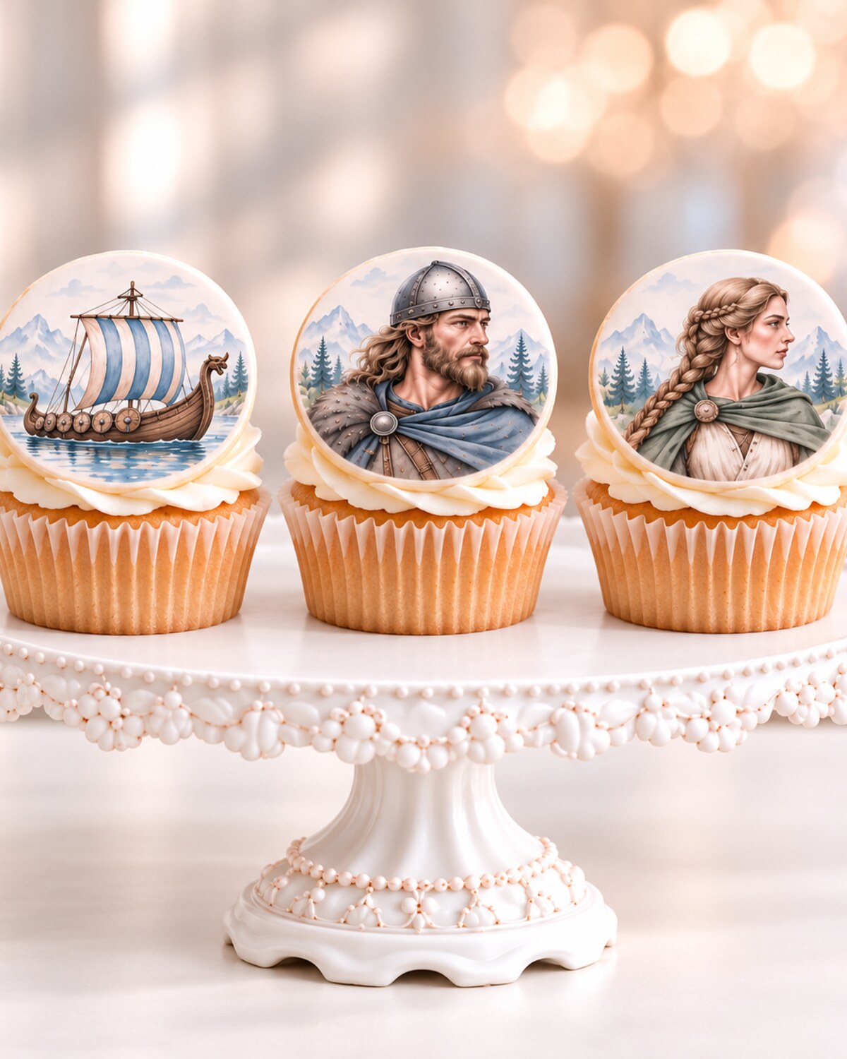 Cupcake Fondies — edible fondant design