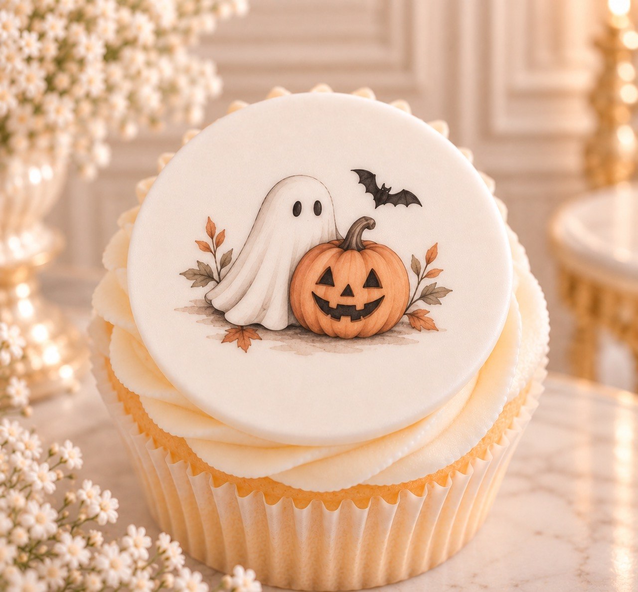 Halloween — edible fondant cake topper design