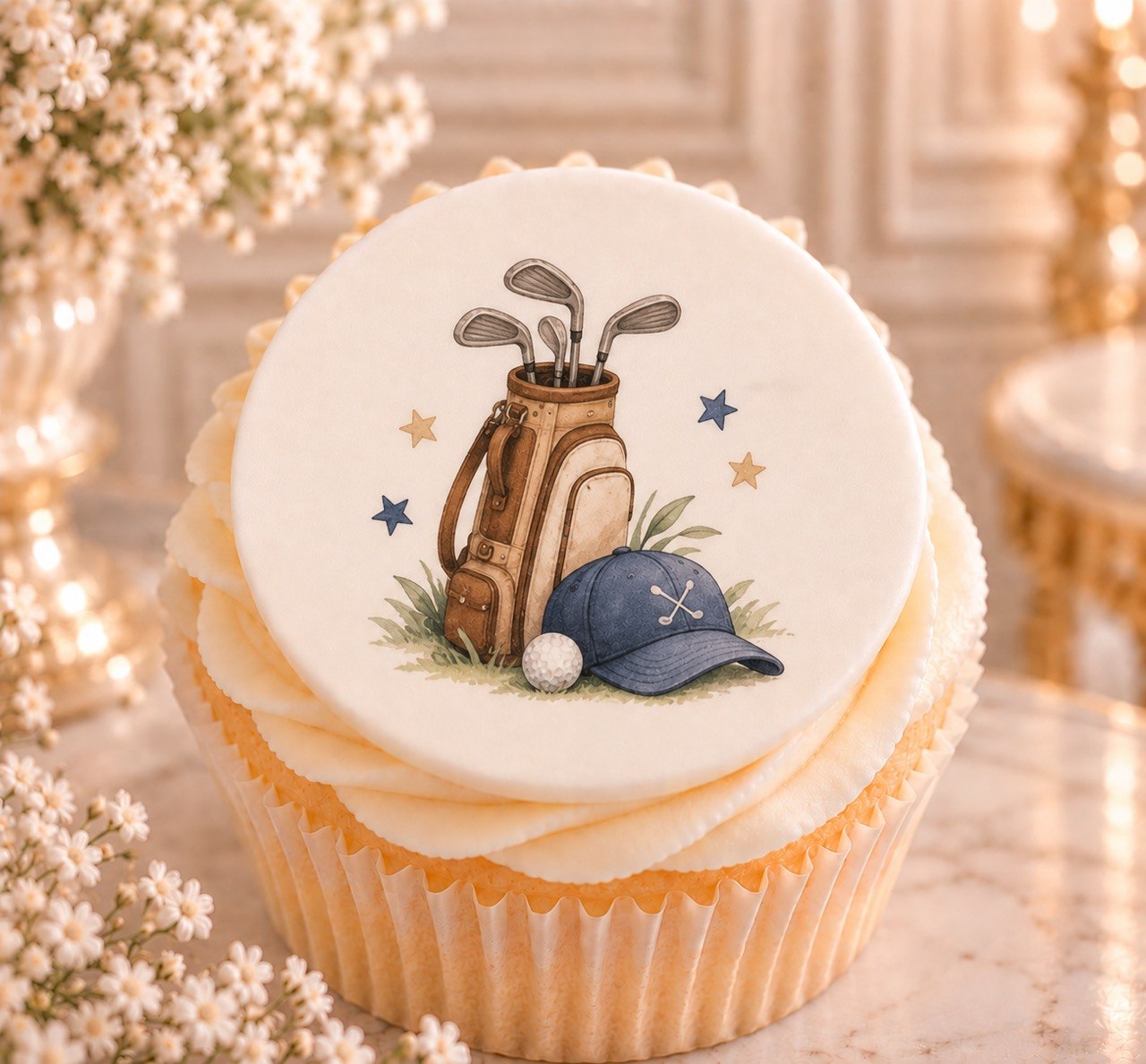 Golf Day — edible fondant cake topper