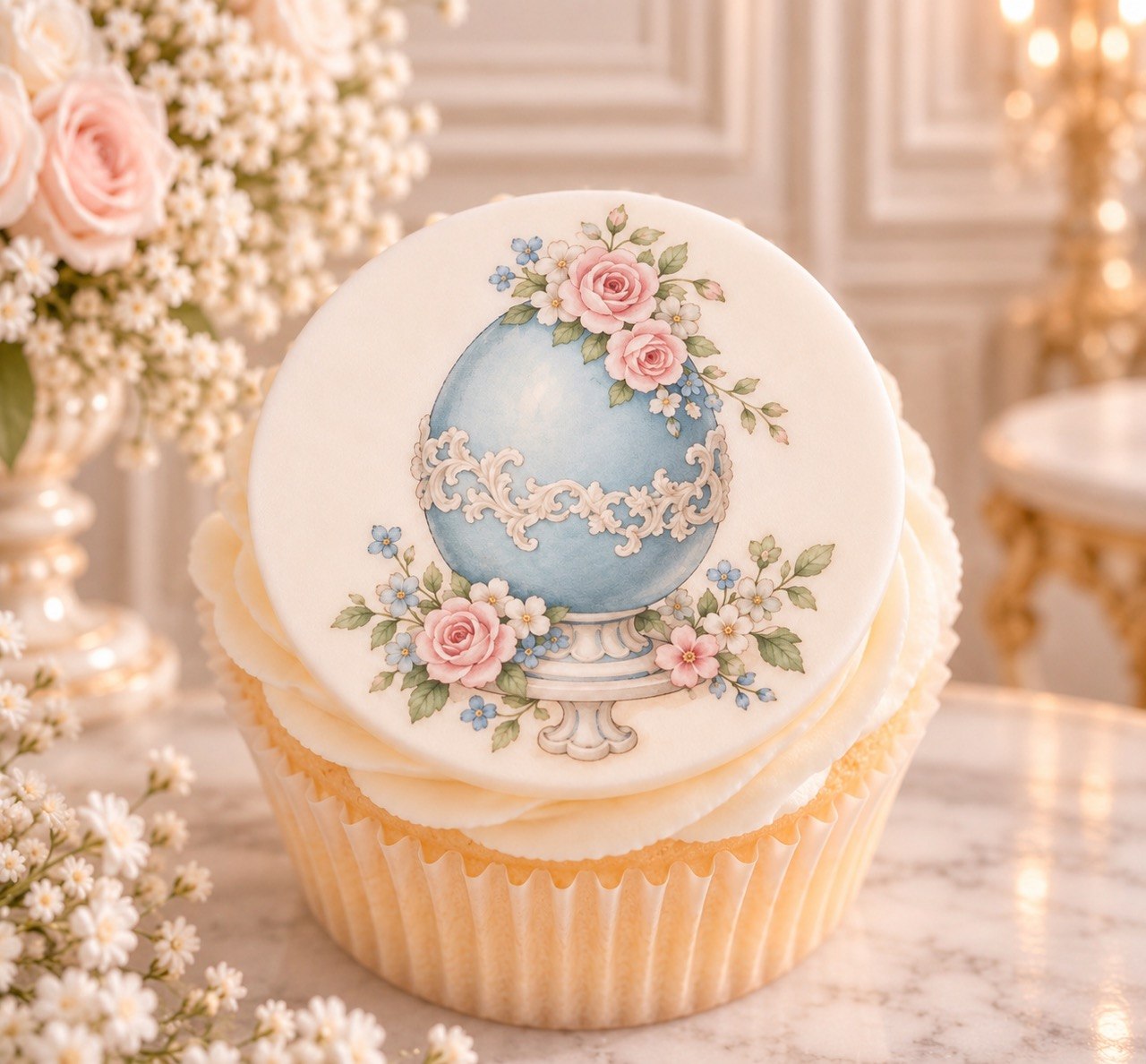 Heirloom Egg — edible fondant cake topper